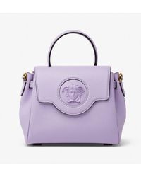 Versace - Small La Medusa Leather Top Handle Bag - Lyst