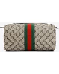 Gucci - All-Over Logo Pouch Bag - Lyst