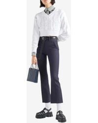 Prada - Tailored Flared Pants - Lyst