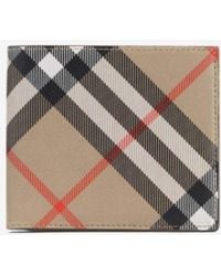 Burberry - Vintage Check Tech Bi-Fold Wallet - Lyst