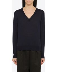 P.A.R.O.S.H. - Wool And Cashmere V-Neck Sweater - Lyst