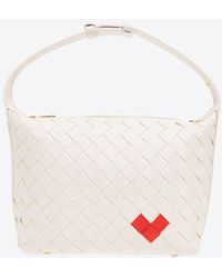 Bottega Veneta - Mini Wallace Intrecciato Leather Shoulder Bag With Heart - Lyst