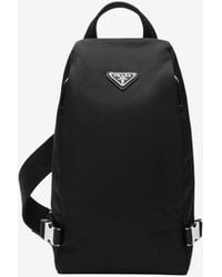 Prada - Triangle Logo Re-Nylon Single-Shoulder Backpack - Lyst