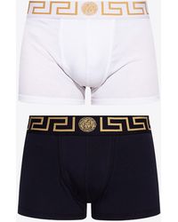 Versace - Boxers Two-Pack With Medusa - Lyst
