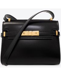 Saint Laurent - Mini Manhattan Leather Shoulder Bag - Lyst