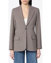 Erika Cavallini Semi Couture - Single-Breasted Buttoned Jacket - Lyst