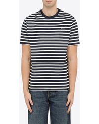 A.P.C. - Emilien Striped Crewneck T-Shirt - Lyst