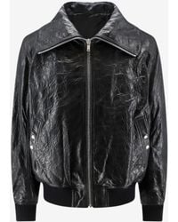 Rick Owens - Dracuflight Zip-Up Leather Jacket - Lyst