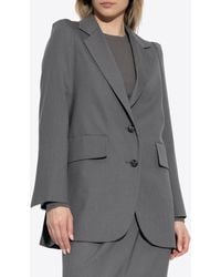 Max Mara - Ebridi Wool And Silk Single-Breasted Blazer - Lyst