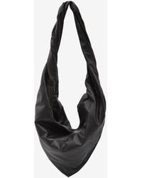 Lemaire - Small Scarf Leather Shoulder Bag - Lyst