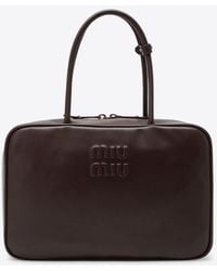 Miu Miu - Beau Leather Top Handle Bag - Lyst