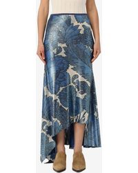 Etro - Asymmetric Floral Maxi Skirt - Lyst