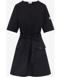 Moncler - Cotton Mini Dress - Lyst