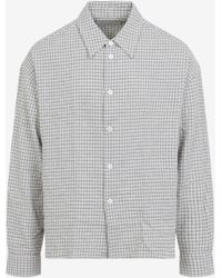 Studio Nicholson - Nostra Checked Shirt - Lyst