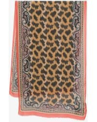 Etro - Leopard Print Scarf - Lyst