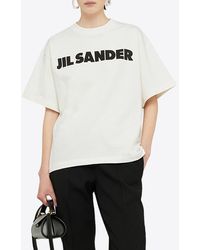 Jil Sander - Logo Print Oversized T-Shirt - Lyst