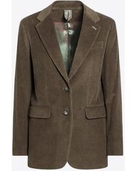 Max Mara - Kuban Corduroy Single-Breasted Jacket - Lyst