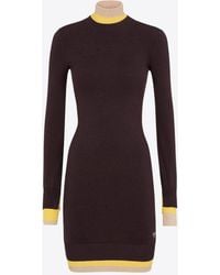 Fendi - Dress With Stand-Up Collar - Lyst