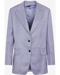 Tom Ford - Soft Fluid Twill Boyfriend Jacket - Lyst
