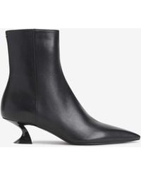 Lanvin - 50 Leather Ankle Boots - Lyst
