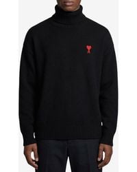 Ami Paris - Ami De Coeur Turtleneck Sweater - Lyst