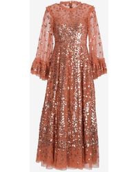 Needle & Thread - Fern Sequined Gown - Lyst