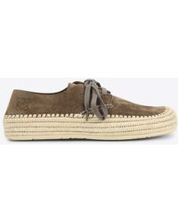 Loewe - Rio Suede Espadrilles With Logo - Lyst