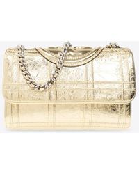 Tory Burch - Small Fleming Metallic Leather Shoulder Bag - Lyst