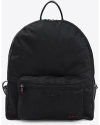 Kiton - Logo Embroidered Backpack - Lyst