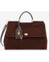 Dolce & Gabbana - My Sicily Suede Tote Bag - Lyst