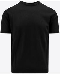 Roberto Collina - Rib Knit Crewneck T-Shirt - Lyst