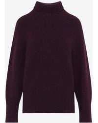 Giorgio Armani - Knitted Cashmere High-Neck Sweater - Lyst