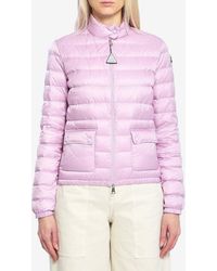Moncler - Lans Logo Patch Down Jacket - Lyst