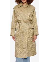 Moncler - Samare Quilted Belted Coat - Lyst