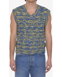 ANDERSSON BELL - V-Neck Knitted Sweater Vest - Lyst