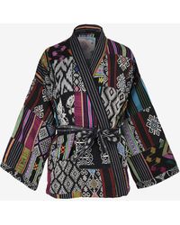 Ambre Babzoe - Patchwork Kimono Jacket - Lyst