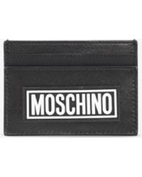 Moschino - Logo Leather Cardholder - Lyst