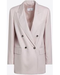 Max Mara - Double-Breasted Wool-Blend Jacket - Lyst