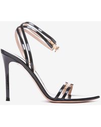 Gianvito Rossi - 110 Pointed-Toe Leather Sandals - Lyst