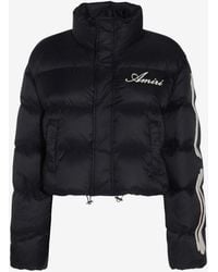 Amiri - Bones Cropped Puffer Jacket - Lyst