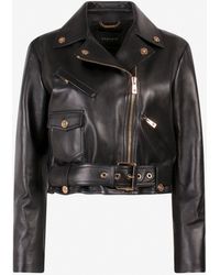 Versace Leather jackets for Women | Online Sale up to 50% off | Lyst