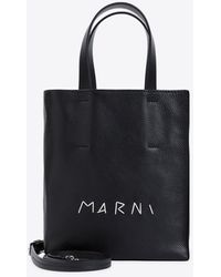Marni - Mini Museo Logo-Embroidered Tote Bag - Lyst