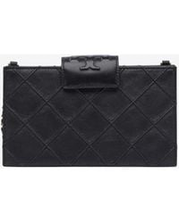 Tory Burch - Mini Fleming Soft Leather Chain Clutch - Lyst