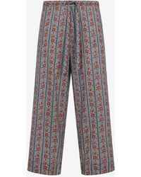 Valentino - Voyage Imaginaire Print Straight Pants - Lyst