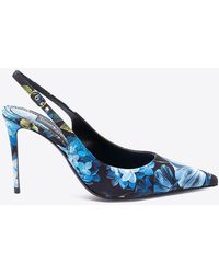 Dolce & Gabbana - 100 Brocade Silk Slingback Pumps - Lyst