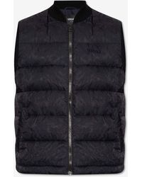 Versace - Barocco Pattern Quilted Vest - Lyst