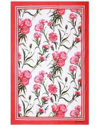 Dolce & Gabbana - Carnation-Print Terrycloth Beach Towel - Lyst