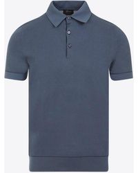 Brioni - Short-Sleeved Polo T-Shirt - Lyst