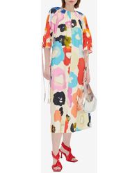 Stine Goya - Funda Tie-Dye Floral Midi Dress - Lyst