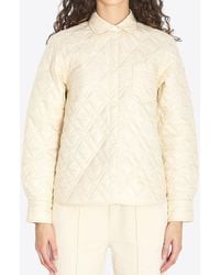 Moncler - Logo Patch Quilted Jacket - Lyst